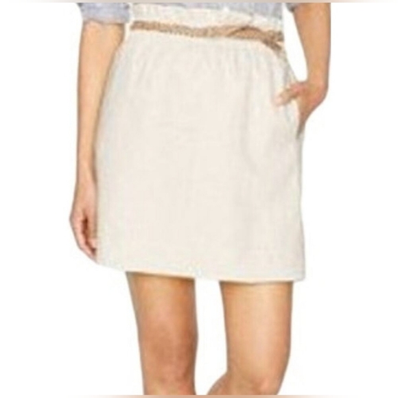🌟7/25$ J Crew Linen-Cotton Blend City Skirt - Picture 2 of 9